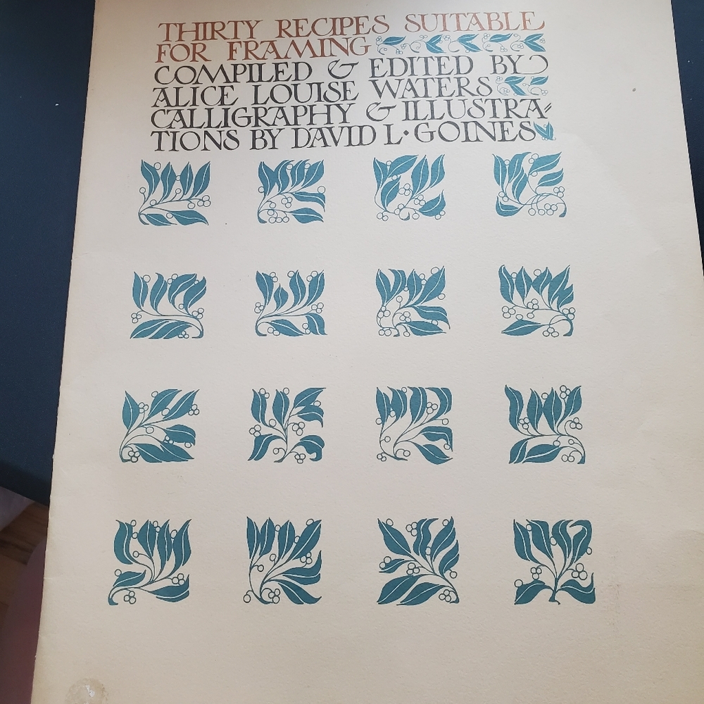 Thirty recipes suitable for framing set